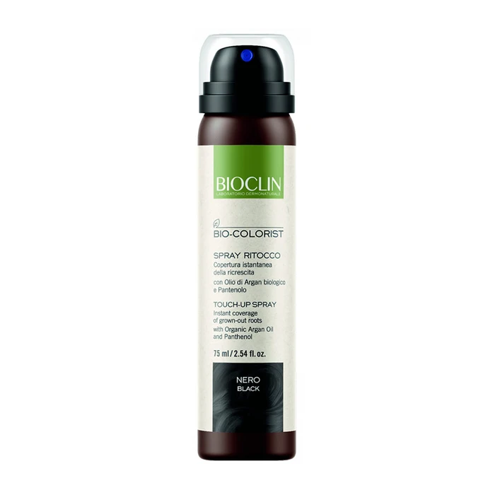 BioClin Bio-Colorist - Spray Ritocco Correttore Ricrescita Nero, 75ml