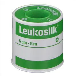 Leukoplast Leukosilk Cerotto In Rocchetto Ipoallergenico Bianco Misure 5cm x 5m