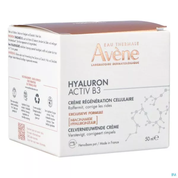 Avène Hyaluron Activ B3 - Crema giorno rigenerante per rassodare e levigare le rughe, 50 ml