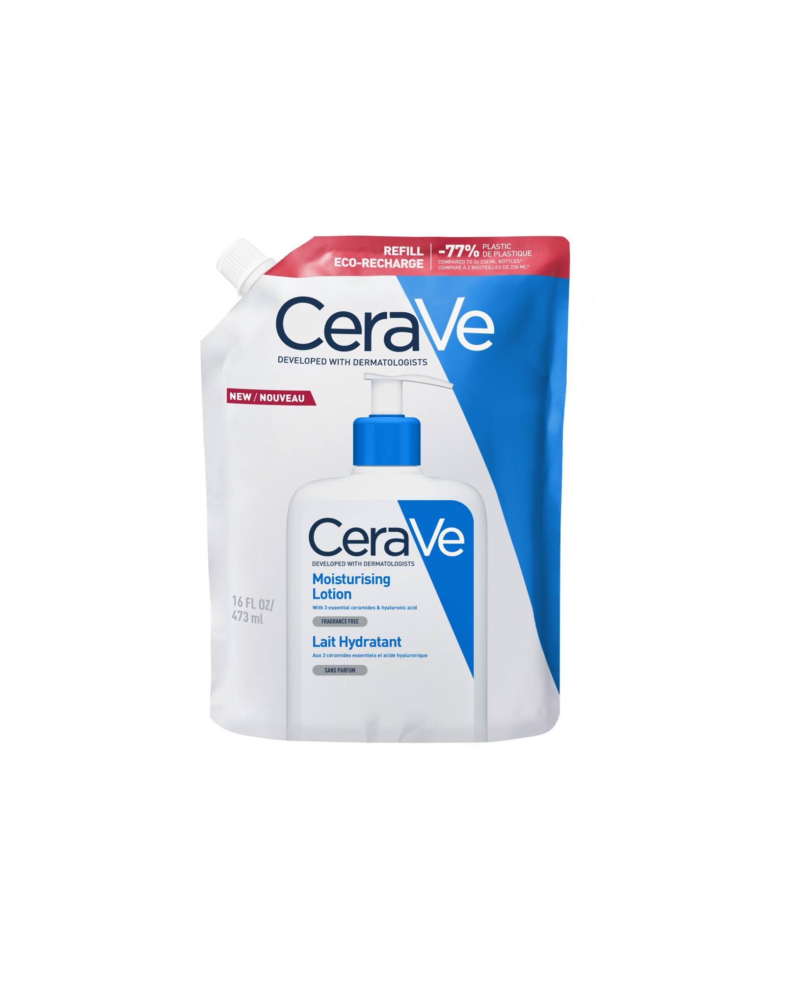 CeraVe Ricarica Lozione Idratante Corpo Pelle da Secca a Molto Secca, 473ml