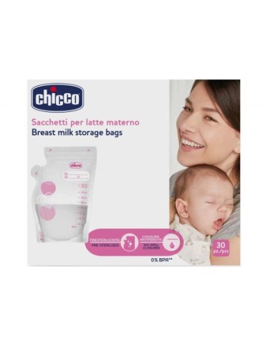 Chicco Sacchetto per Latte Materno, 30 sacchetti