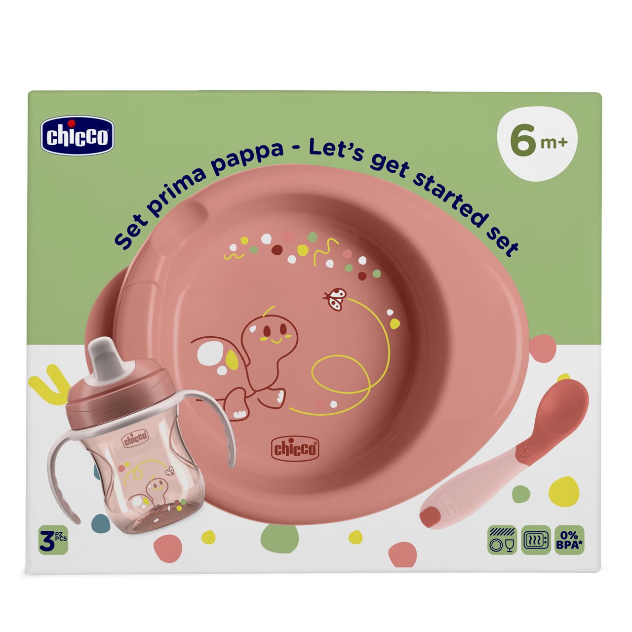 Chicco Set Prima Pappa 6m+ colore Rosa
