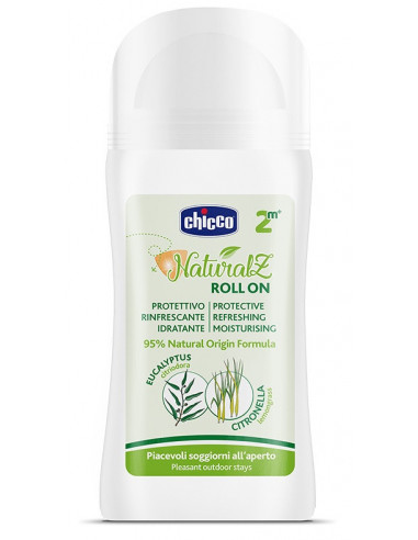 Chicco Natural Z - Roll On Protettivo e Rinfrescante 2m+, 60ml