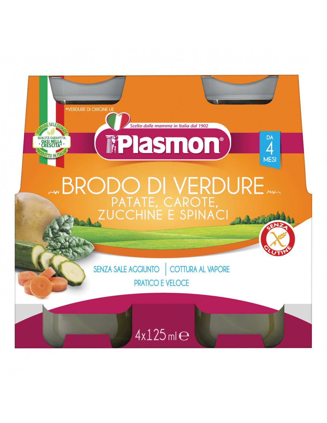 Plasmon Brodo Liquido 4 X 125 Ml