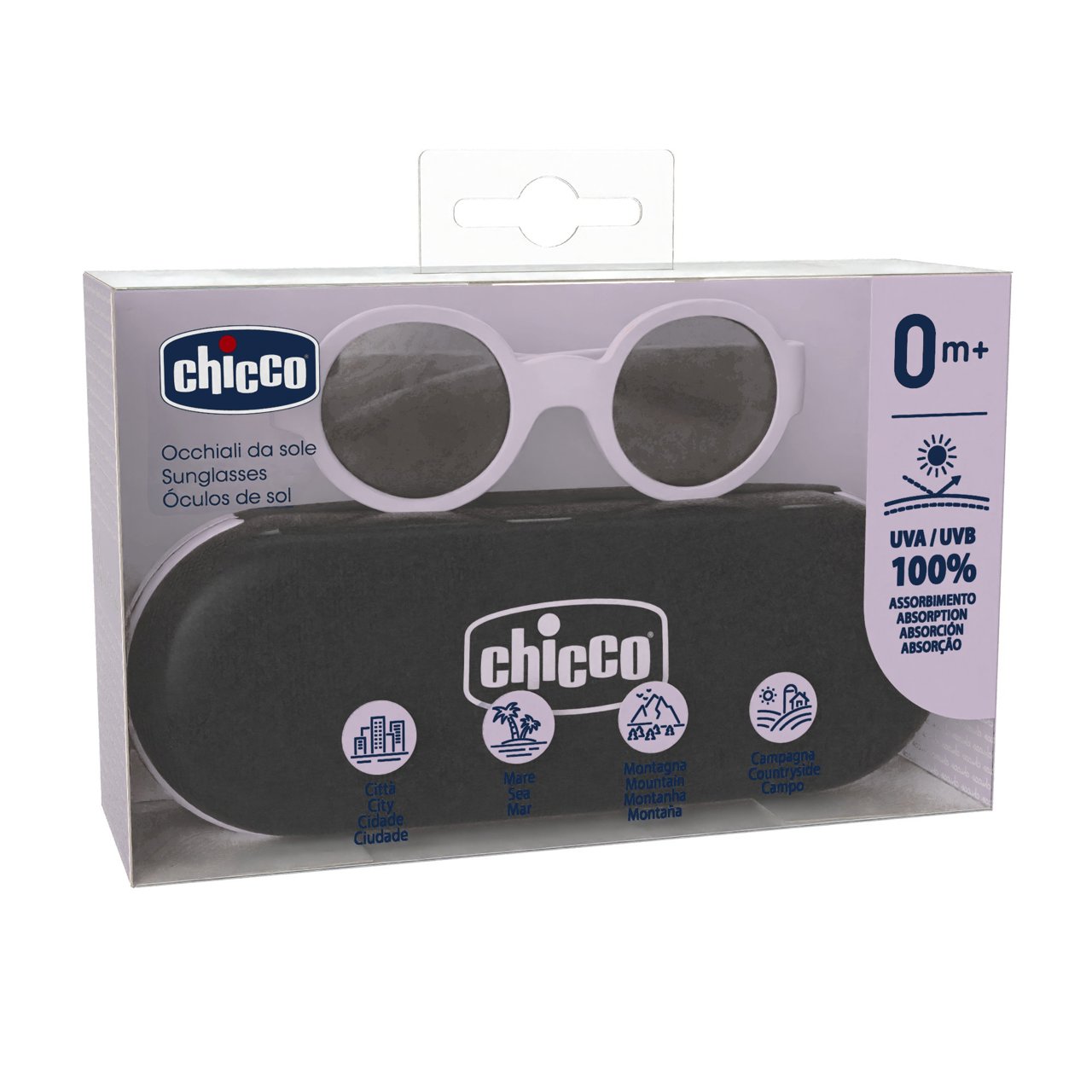 CHICCO OCCHIALE DA SOLE 0M+ LILLA LENTI FUME'