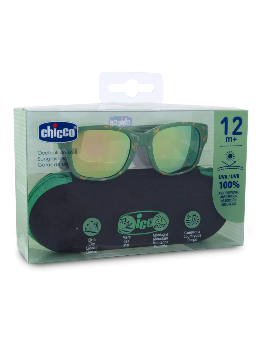 CHICCO OCCHIALE DA SOLE 12M+ VERDE LENTI A SPECCHIO