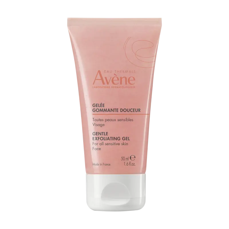 Avène Gommage Delicato Viso Gel esfoliante e illuminante per la pelle sensibile, 50 ml