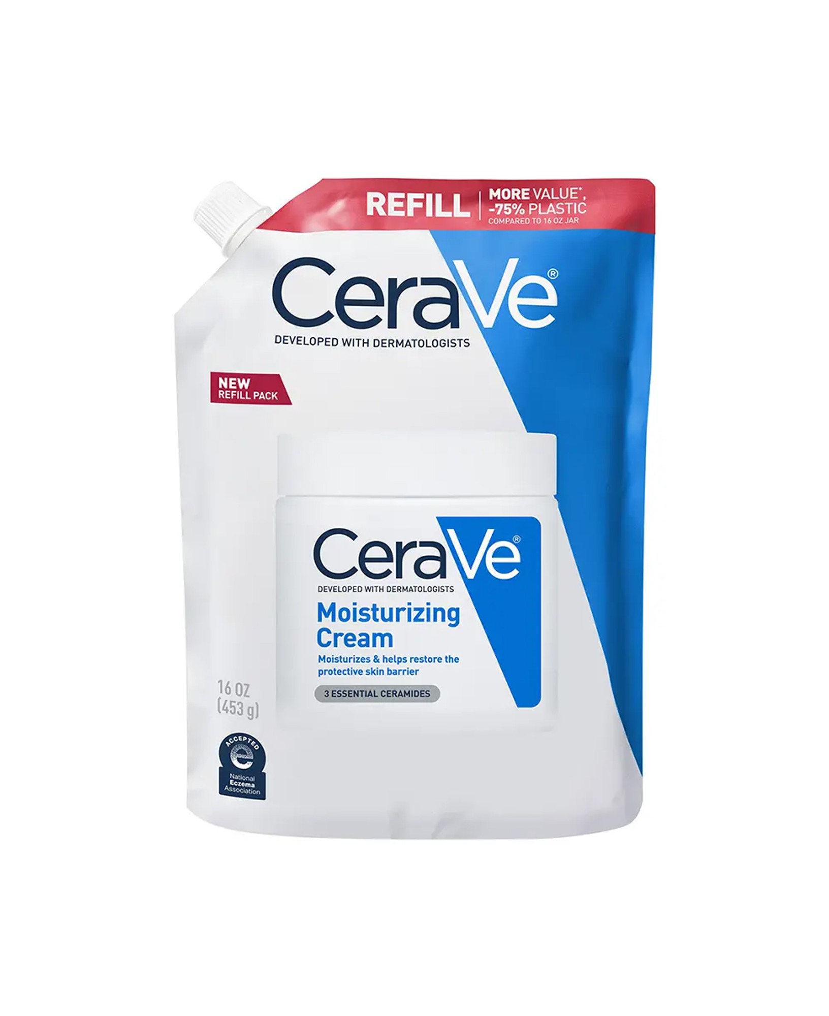 CeraVe Ricarica Crema Corpo Idratante Pelle Molto Secca, 454g